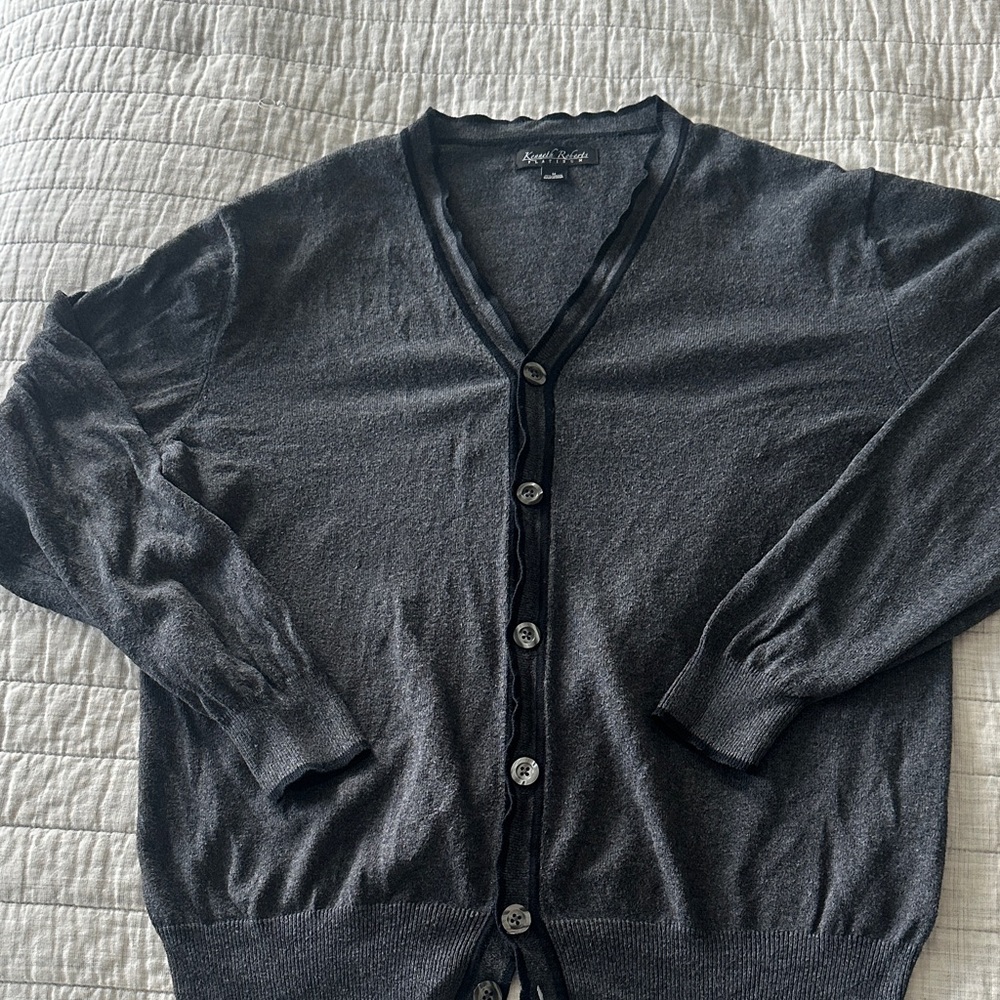 Kenneth Robert’s Charcoal Cardigan Sweater